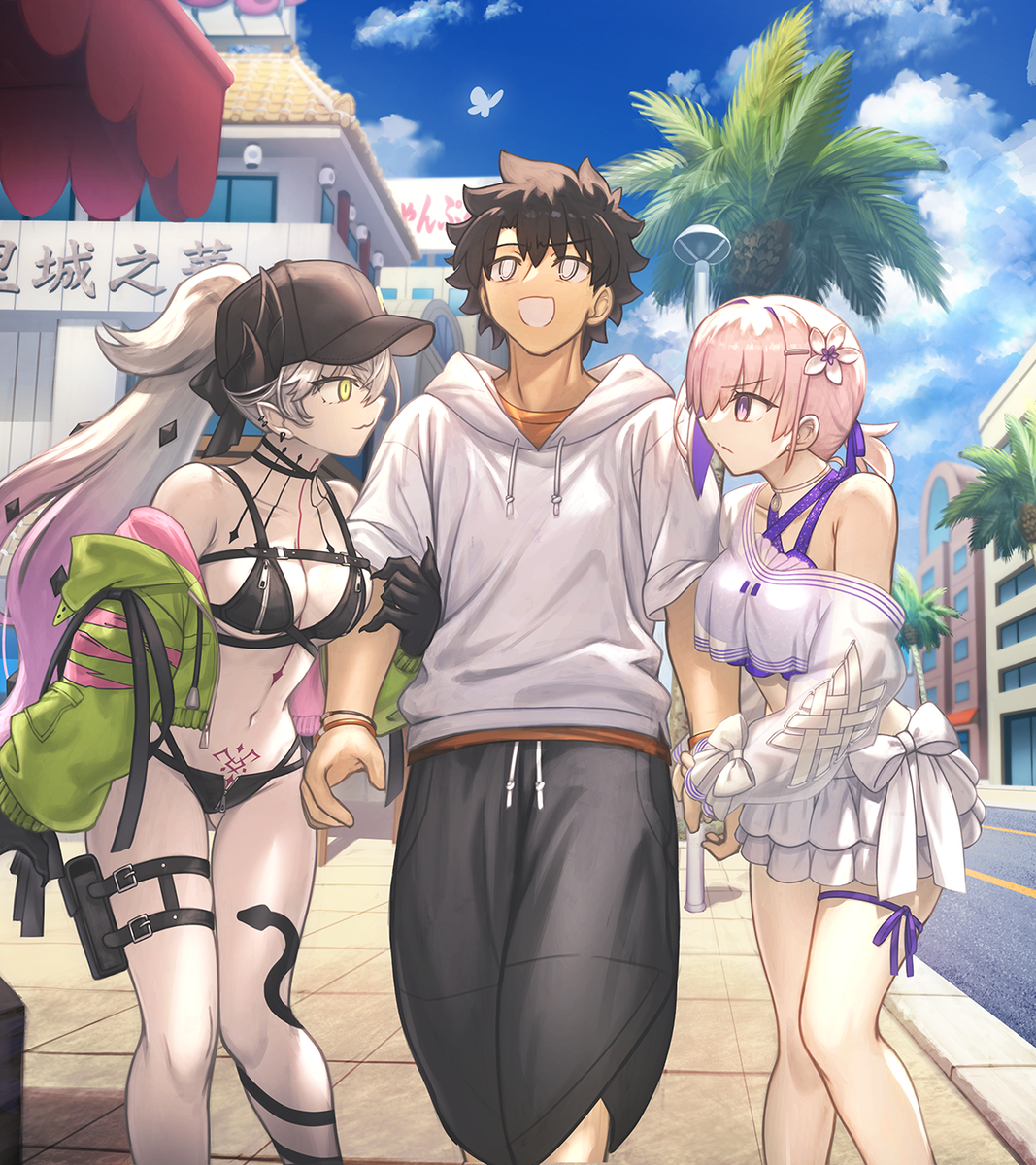 This is a pixiv picture whose title is 【リクエスト】リリスVSマシュ.