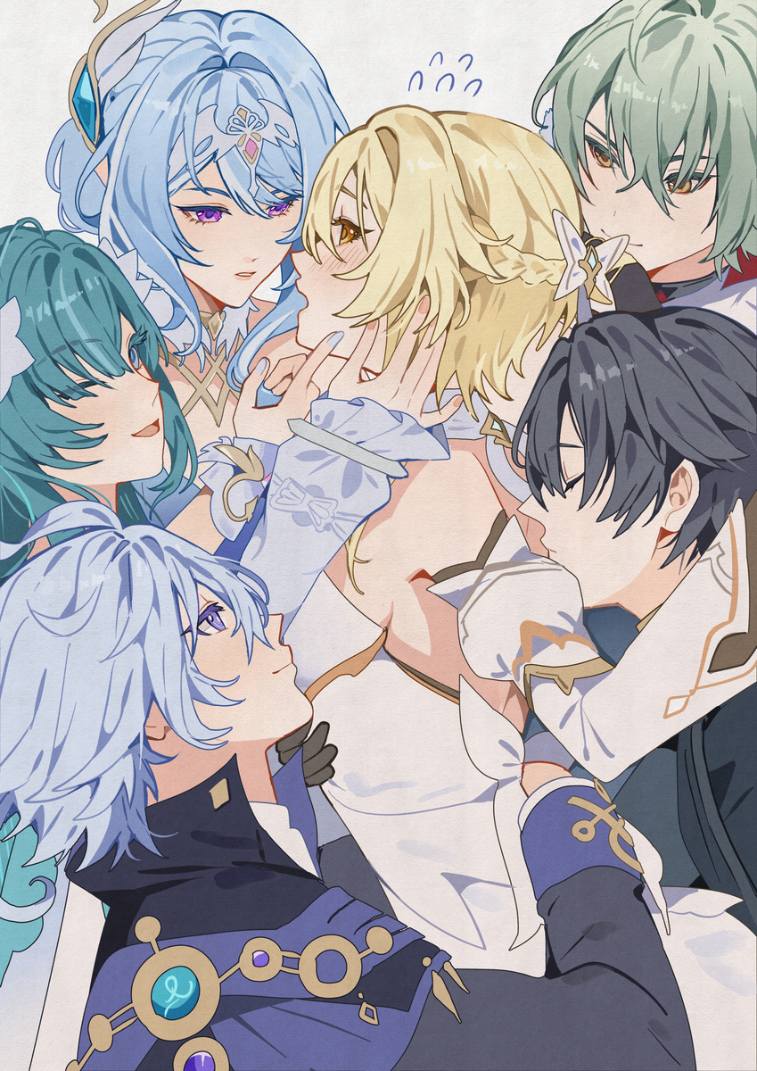 This is a pixiv picture whose title is Stellar reactions to Lumine.