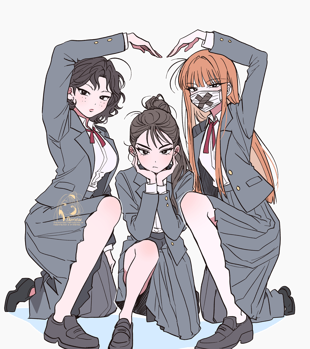 This is a pixiv picture whose title is 埼玉紅さそり隊.