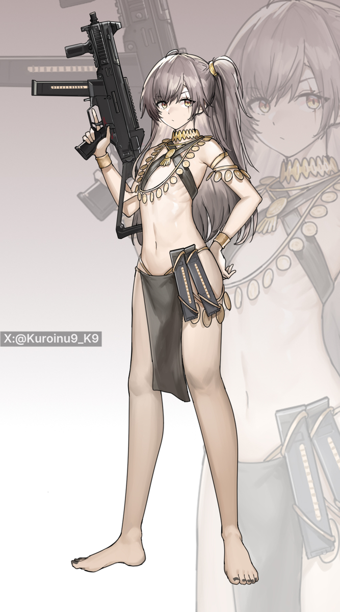 This is a pixiv picture whose title is 萨尔贡的45姐.