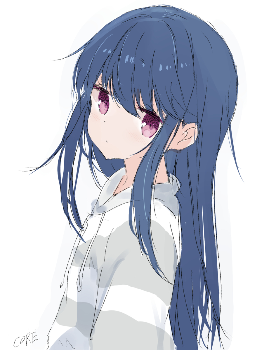 This is a pixiv picture whose title is 髪下ろし志摩リンちゃん.