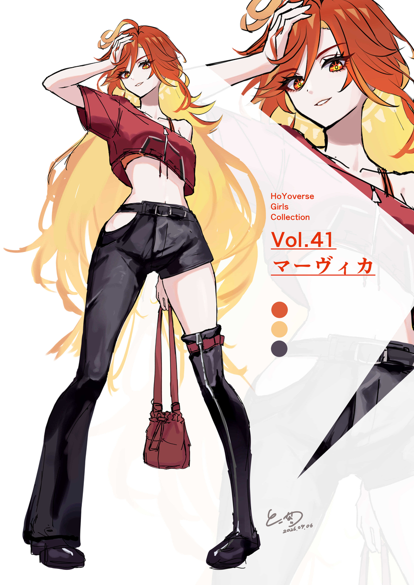This is a pixiv picture whose title is マーヴィカ私服.