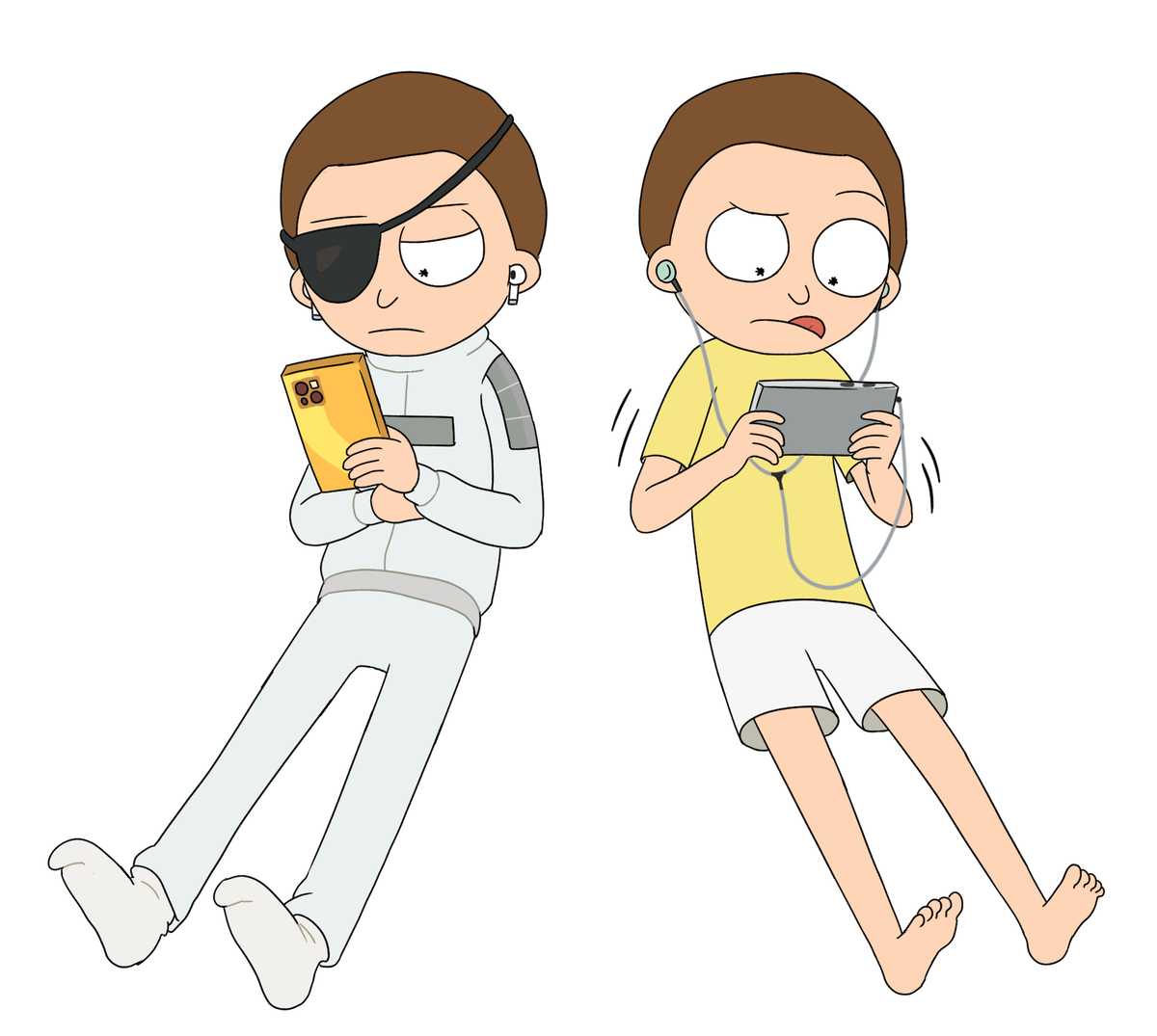 This is a pixiv picture whose title is recent evil Morty related tweets.
