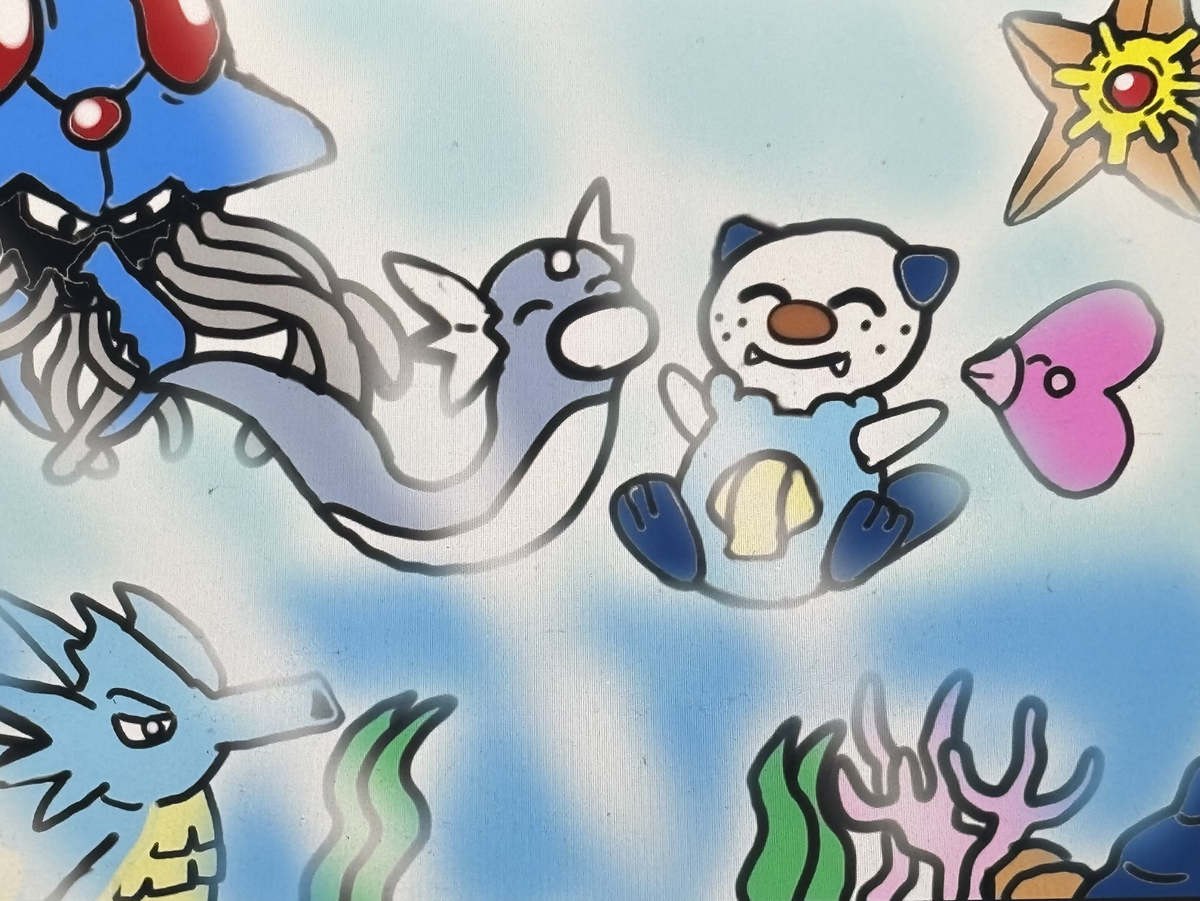 This is a pixiv picture whose title is 温かい海の中❤️🪸❤️.