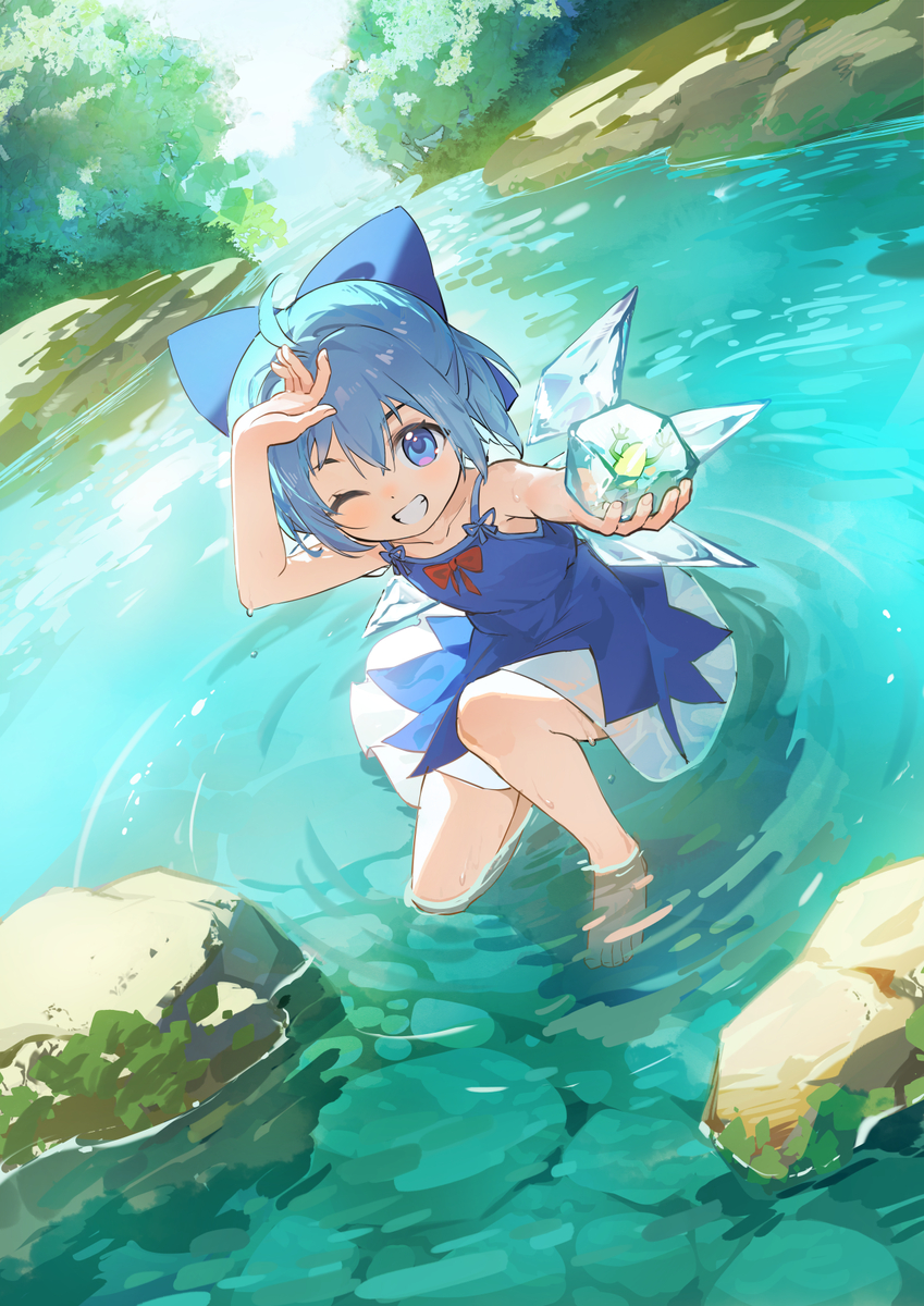 This is a pixiv picture whose title is チルノ.