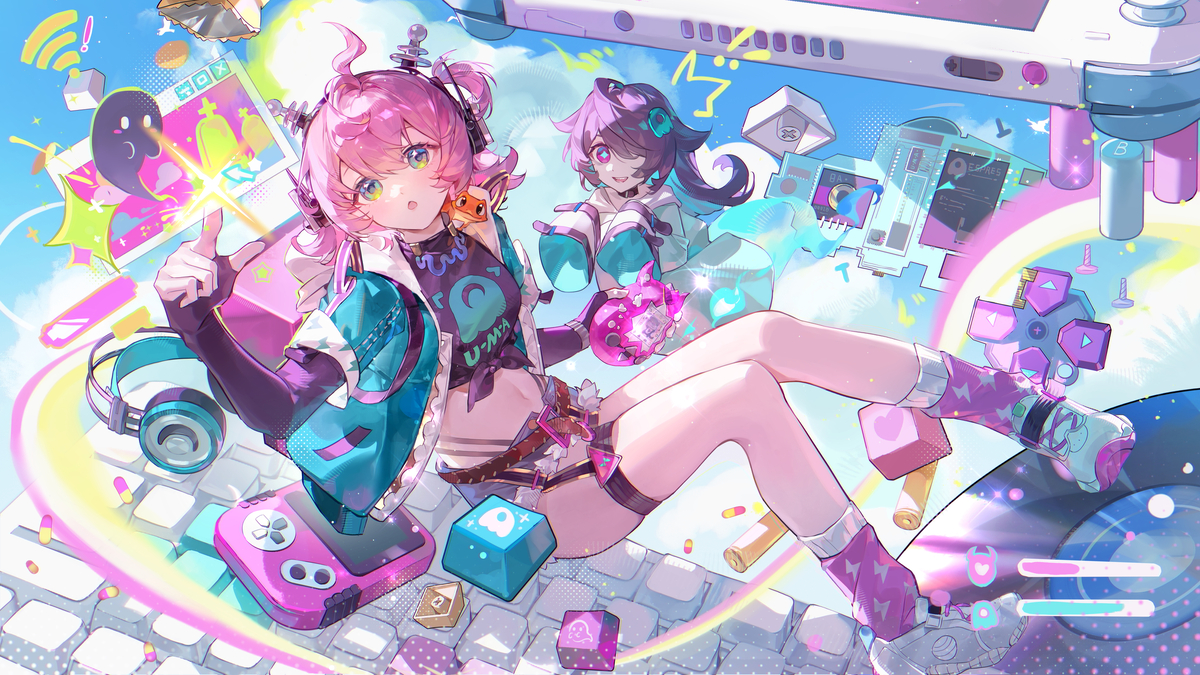 This is a pixiv picture whose title is ദ്ദി˶>ᴗo)✧GAME START- ★.