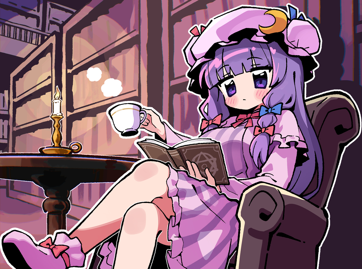 This is a pixiv picture whose title is パチュリー.
