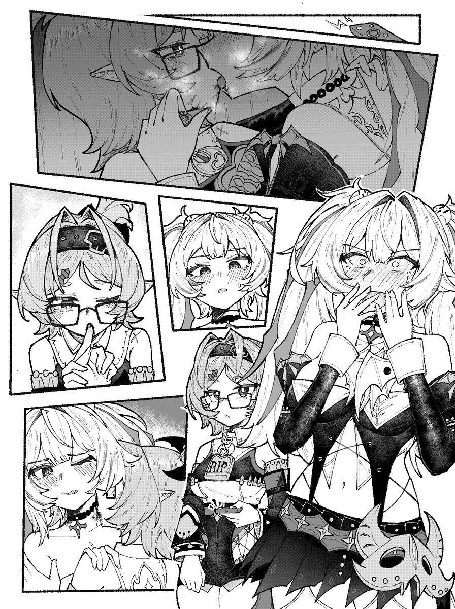 This is a pixiv picture whose title is 機密 (Trade Secret).