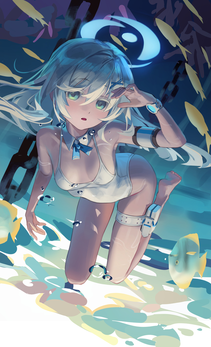 This is a pixiv picture whose title is Diving.