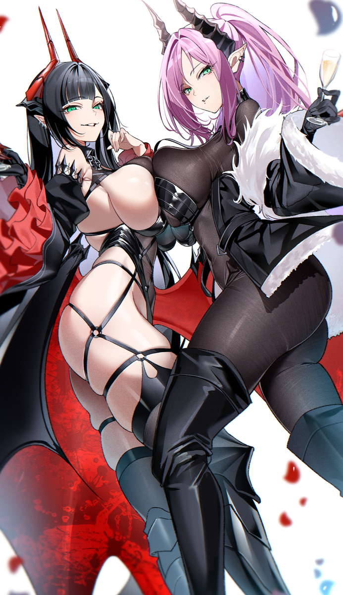 This is a pixiv picture whose title is アズレン9周年.