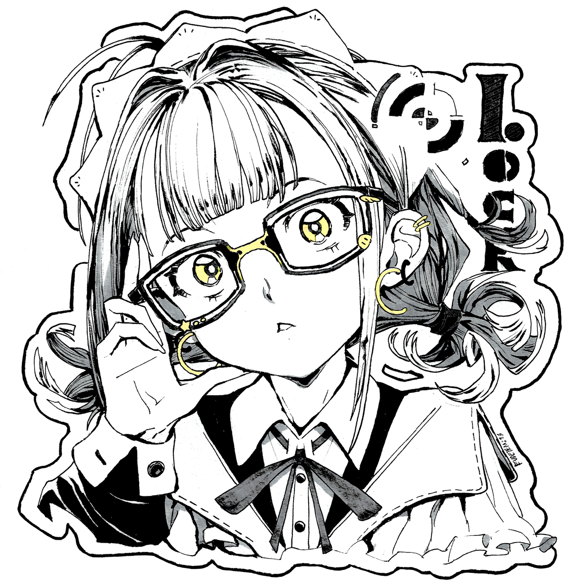 This is a pixiv picture whose title is デジタルメガネ.