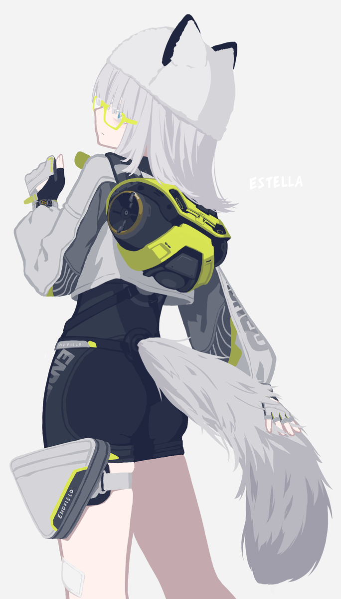 This is a pixiv picture whose title is しっぽ.