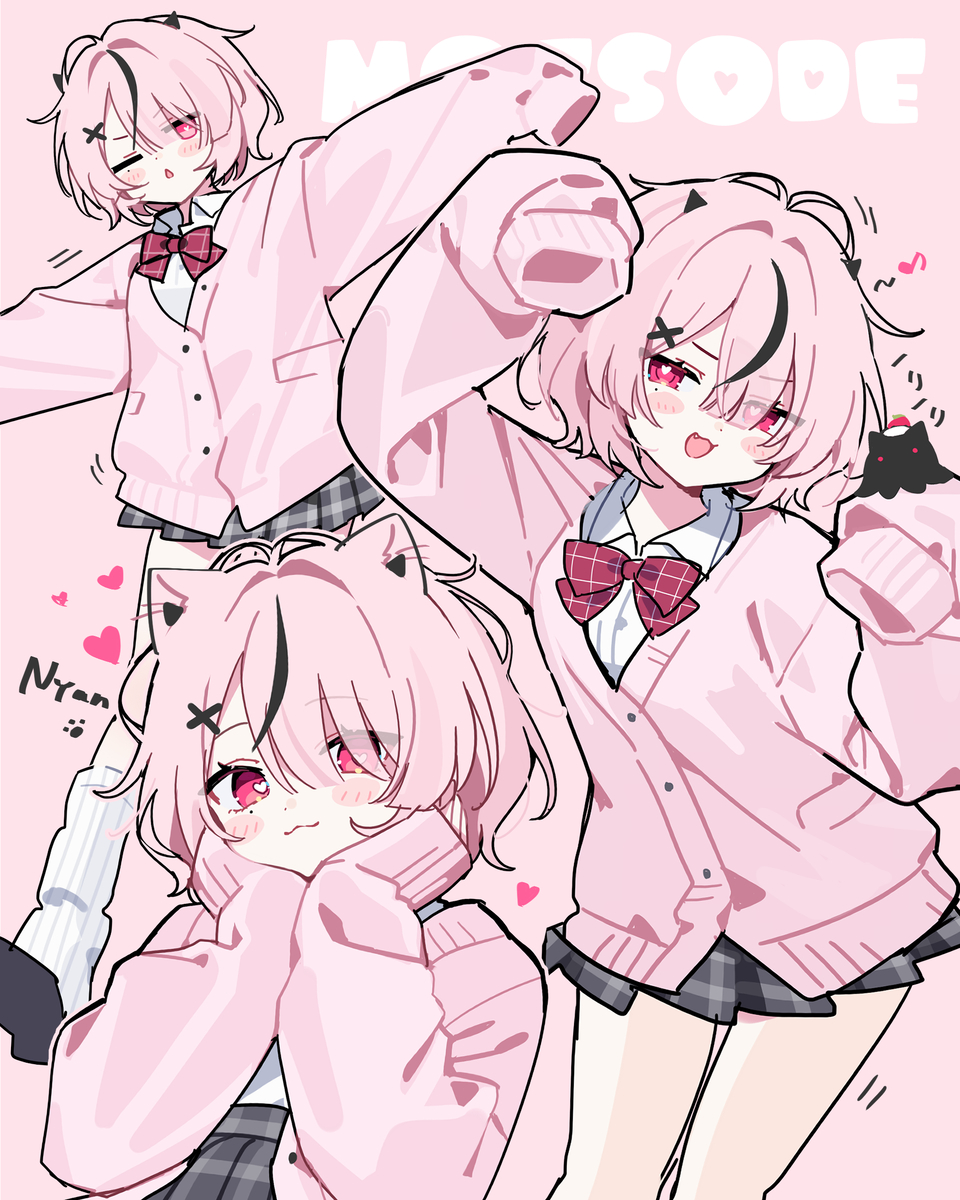 This is a pixiv picture whose title is 萌え袖.