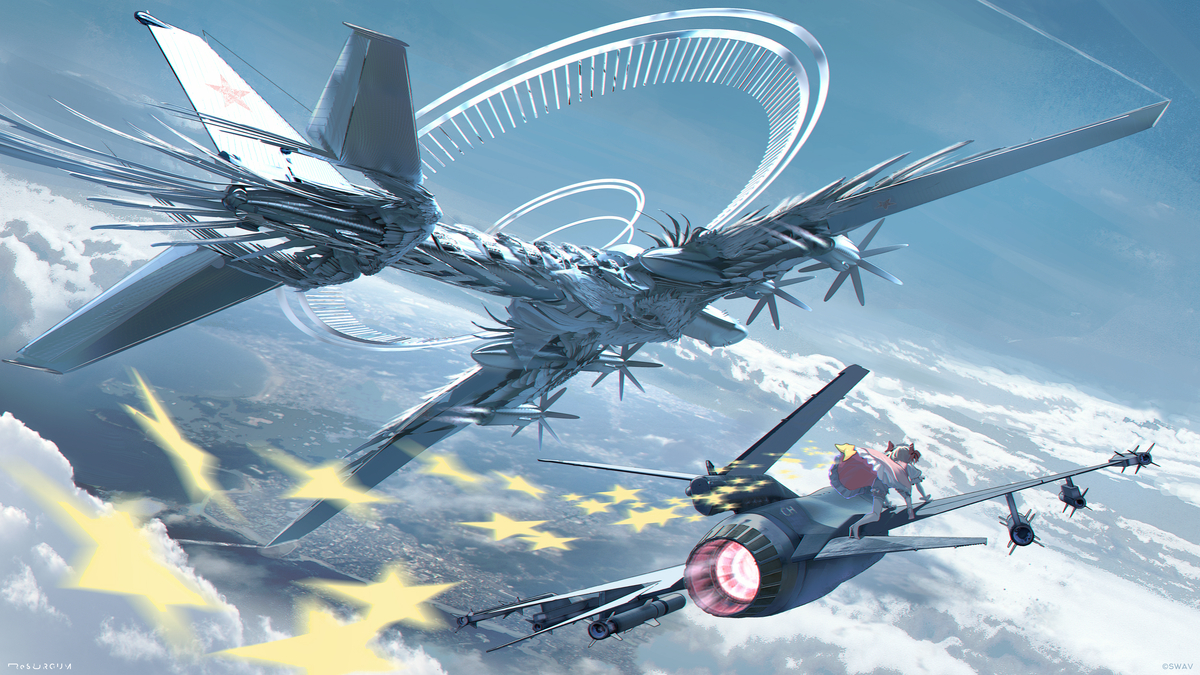 This is a pixiv picture whose title is インターセプト.