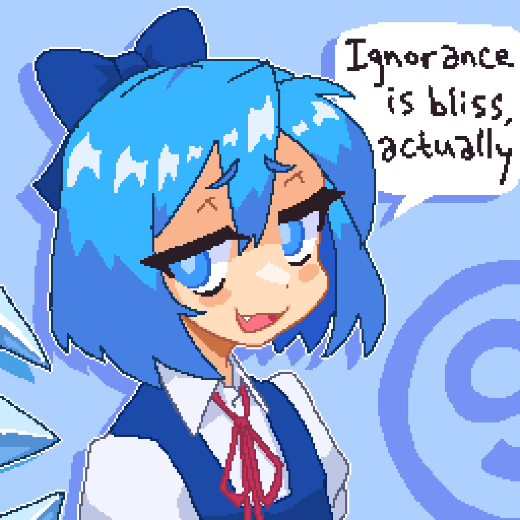 This is a pixiv picture whose title is Cirno Day 2026.