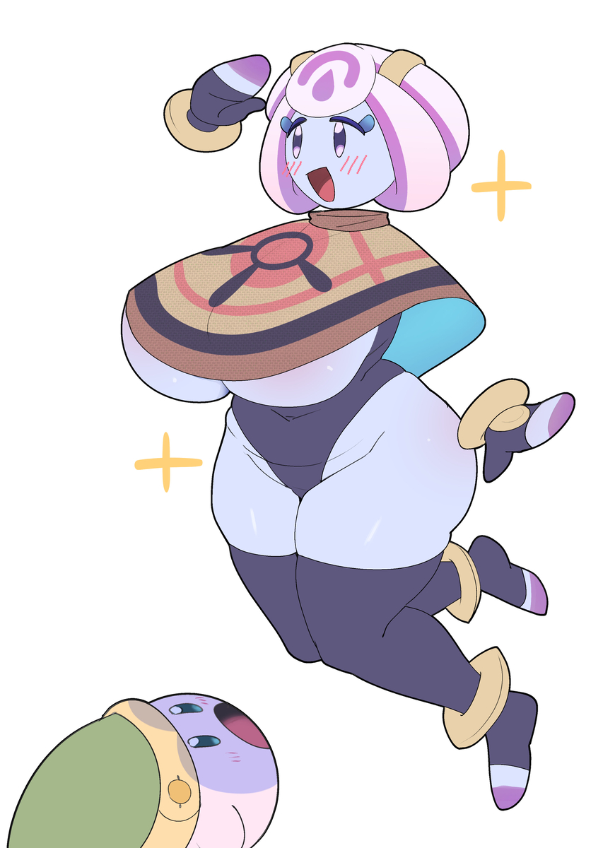This is a pixiv picture whose title is Kirby and the World Beyond.