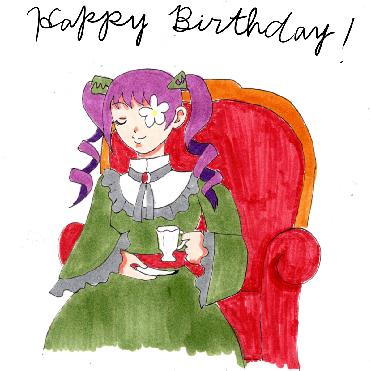 This is a pixiv picture whose title is 夢緋さん、お誕生日おめでとうございます。.