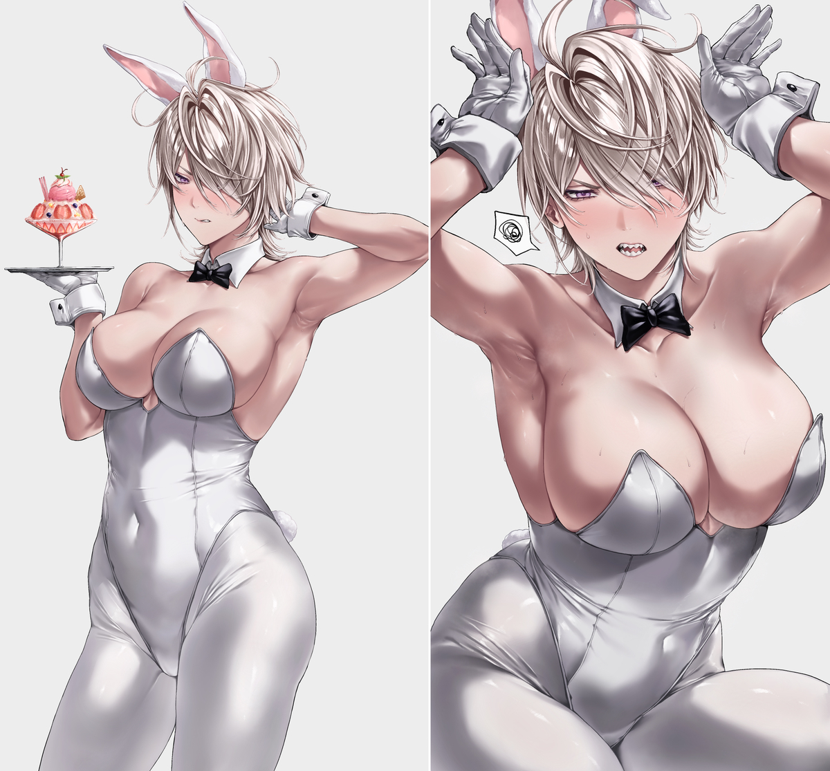 This is a pixiv picture whose title is Bunny Girl🤍.