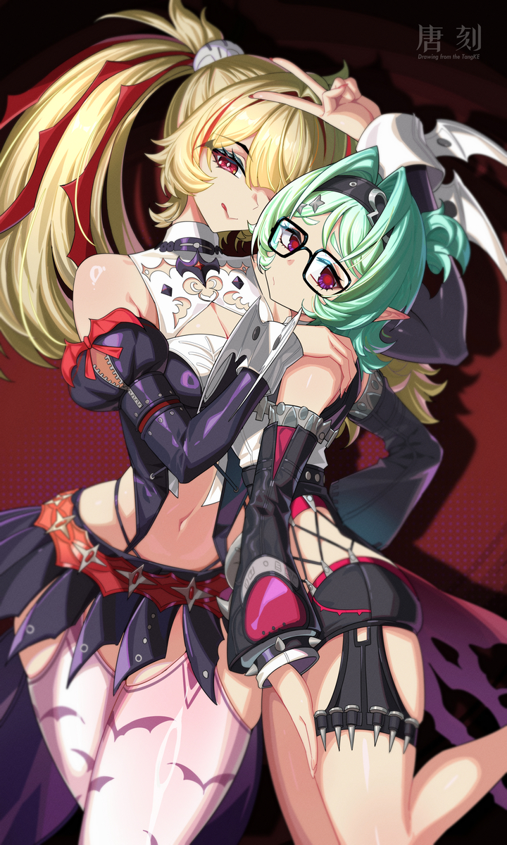 This is a pixiv picture whose title is 克拉蕾与洛克茜.