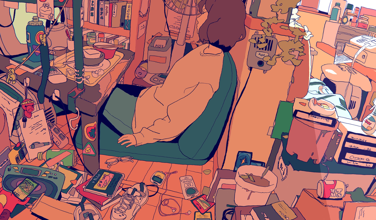This is a pixiv picture whose title is シューゲイザー.