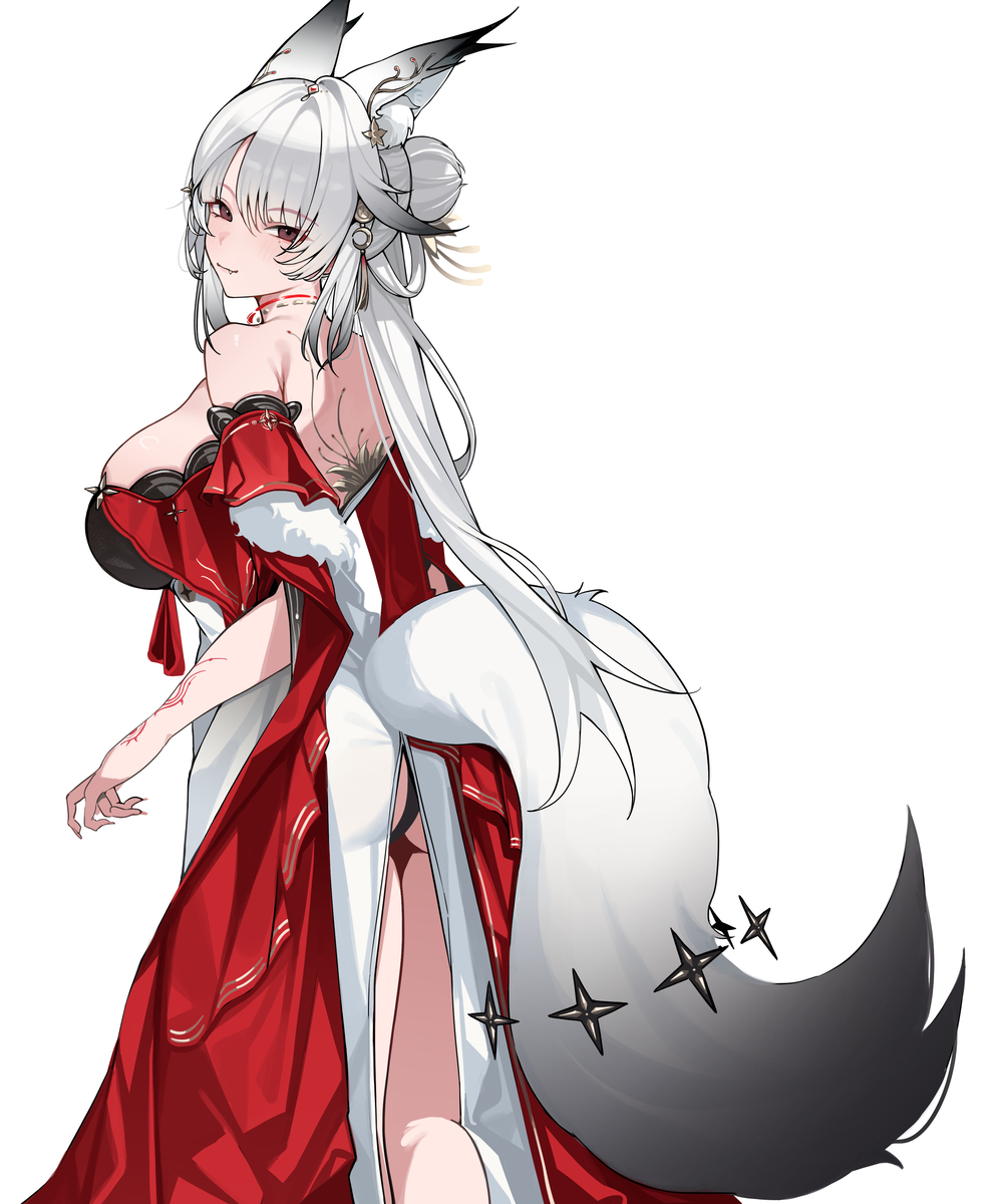 This is a pixiv picture whose title is 🦊🦊.