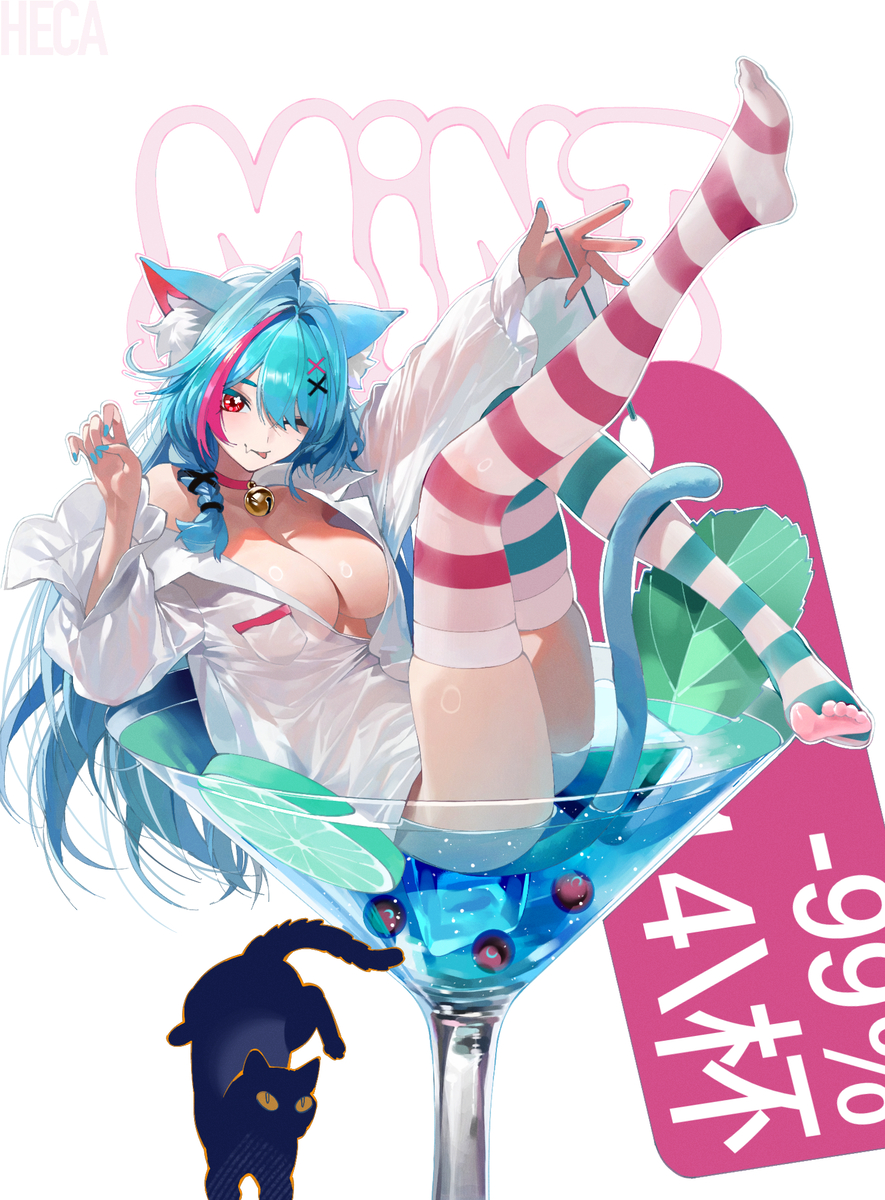 This is a pixiv picture whose title is 🐱.