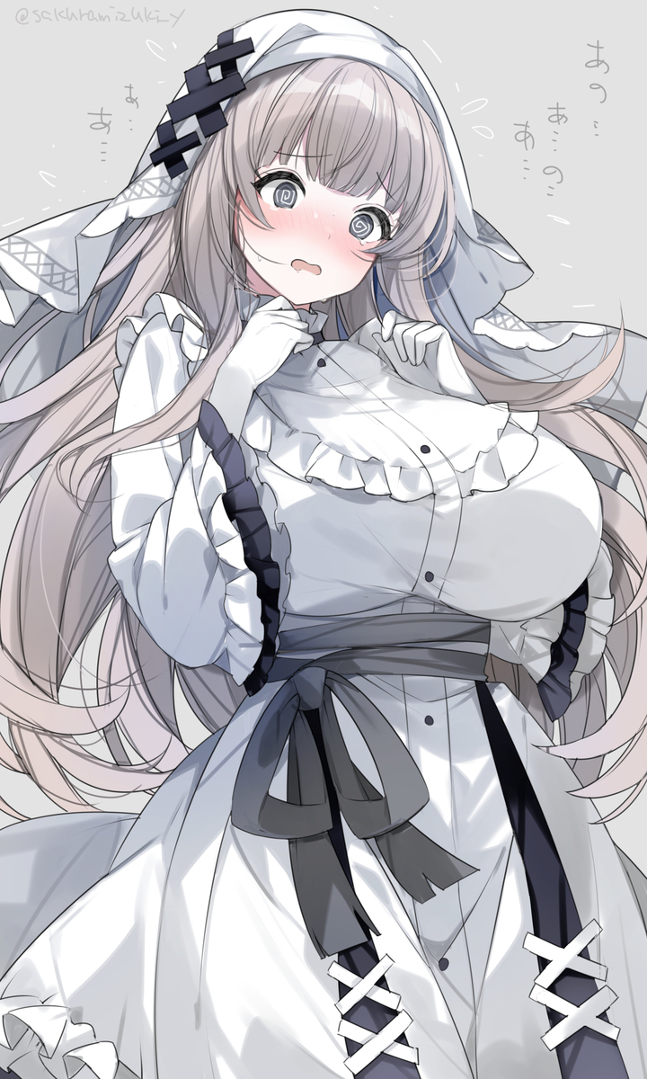 This is a pixiv picture whose title is たぶんなにか見せられて狼狽えてるデッカ氷上メルル.