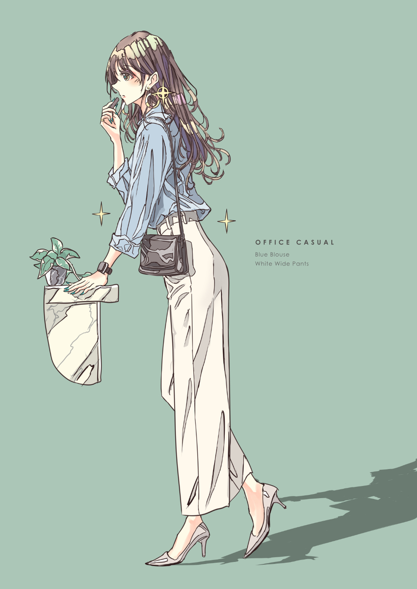 This is a pixiv picture whose title is メイク直し.