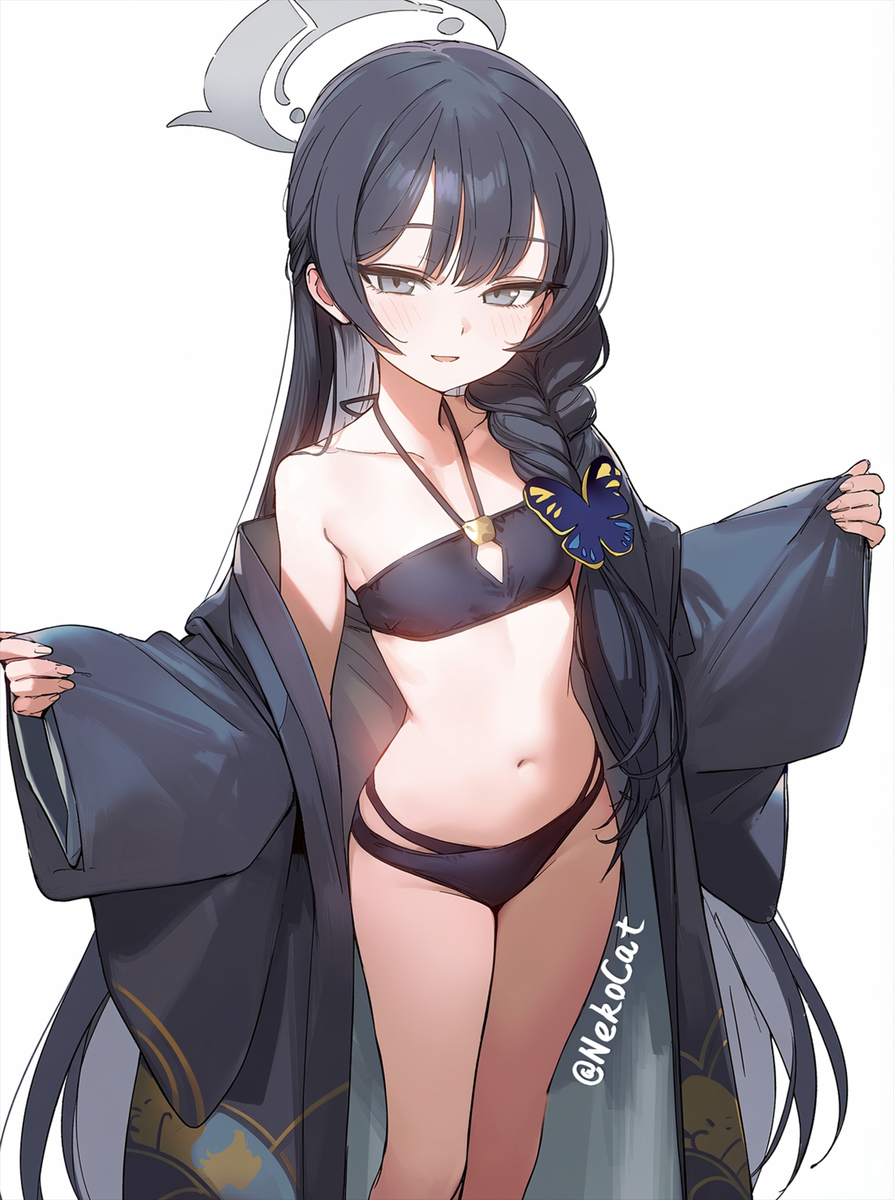 This is a pixiv picture whose title is Kisaki (swimsuit)～❤️.