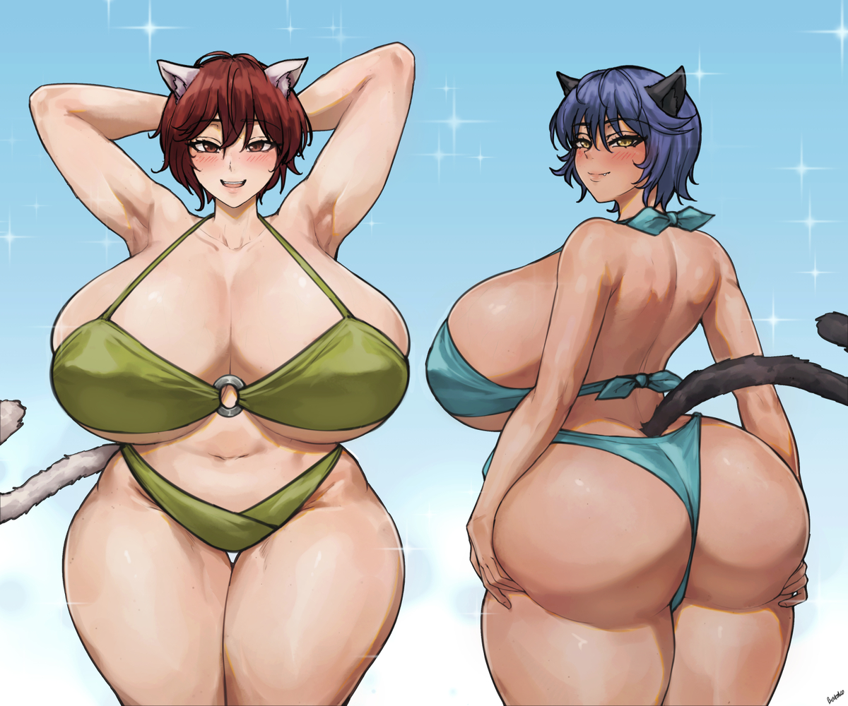 This is a pixiv picture whose title is Sanae and Kanae.