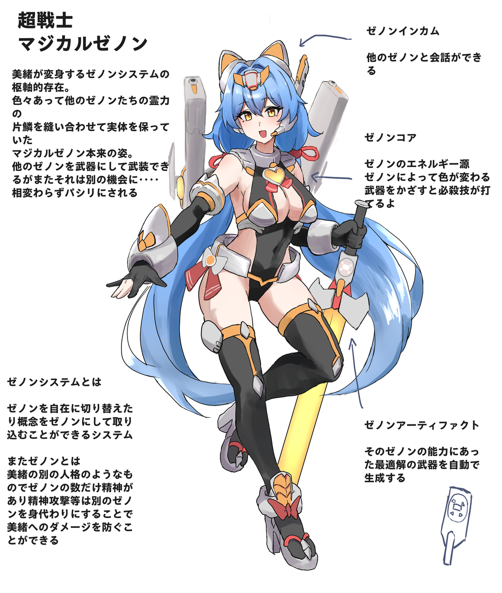 This is a pixiv picture whose title is キャラデザ一心.