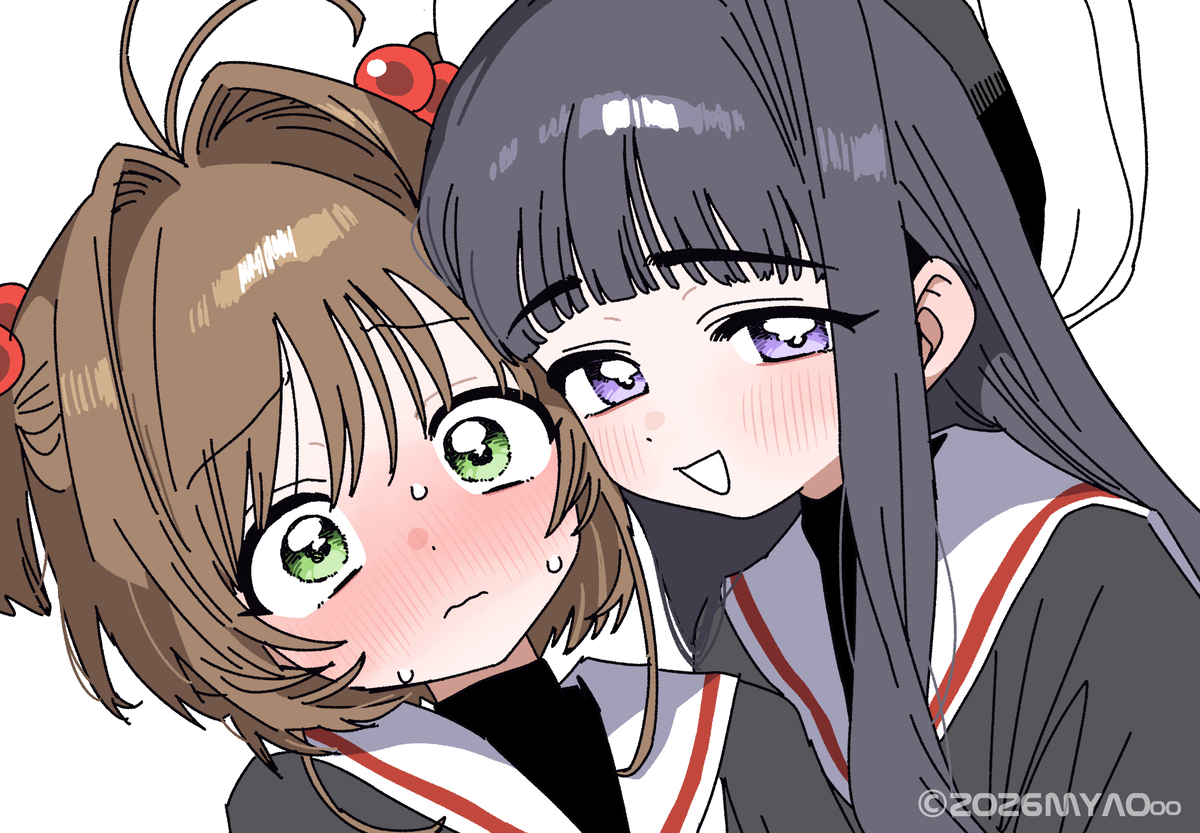 This is a pixiv picture whose title is さくらとともよ.
