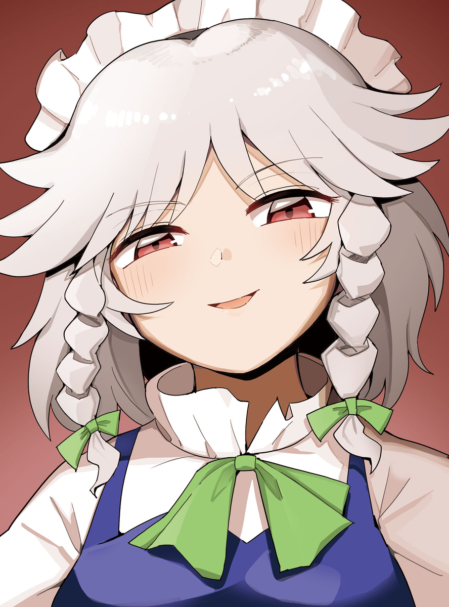 This is a pixiv picture whose title is 咲夜.