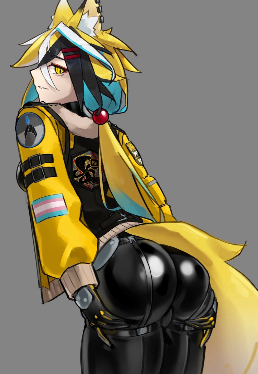 This is a pixiv picture whose title is 🖤💛✨.