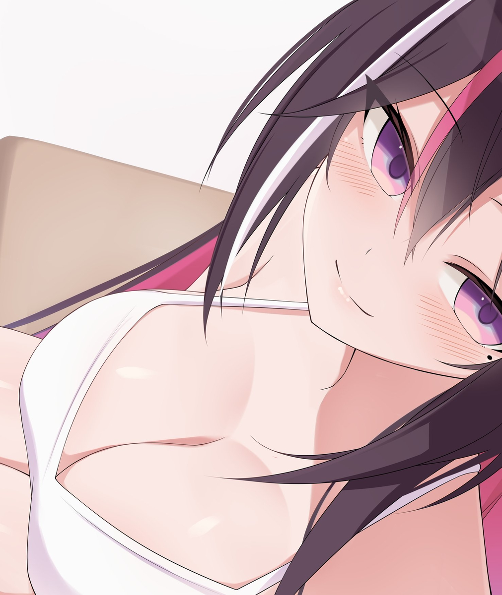 This is a pixiv picture whose title is めちゃくちゃ巨乳にしていた世界線...!.