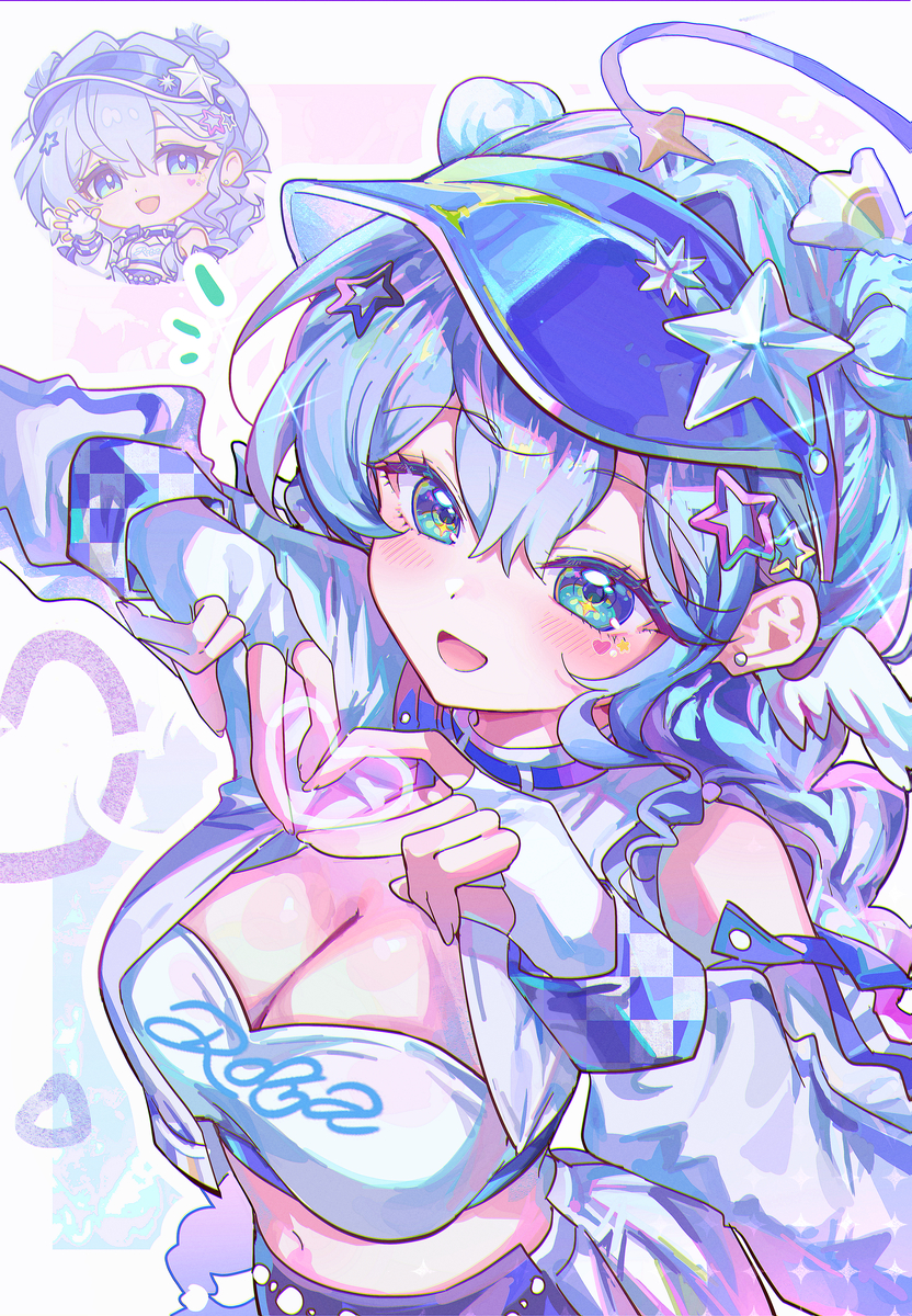 This is a pixiv picture whose title is 💙.