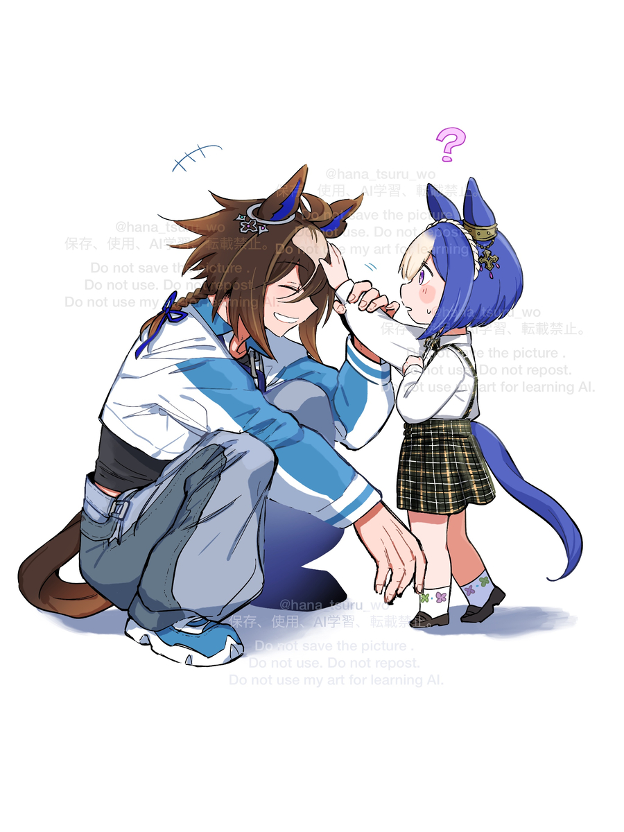 This is a pixiv picture whose title is 【ウマ息子・元性別・男体化】幼なママクリザリエピ落書き.