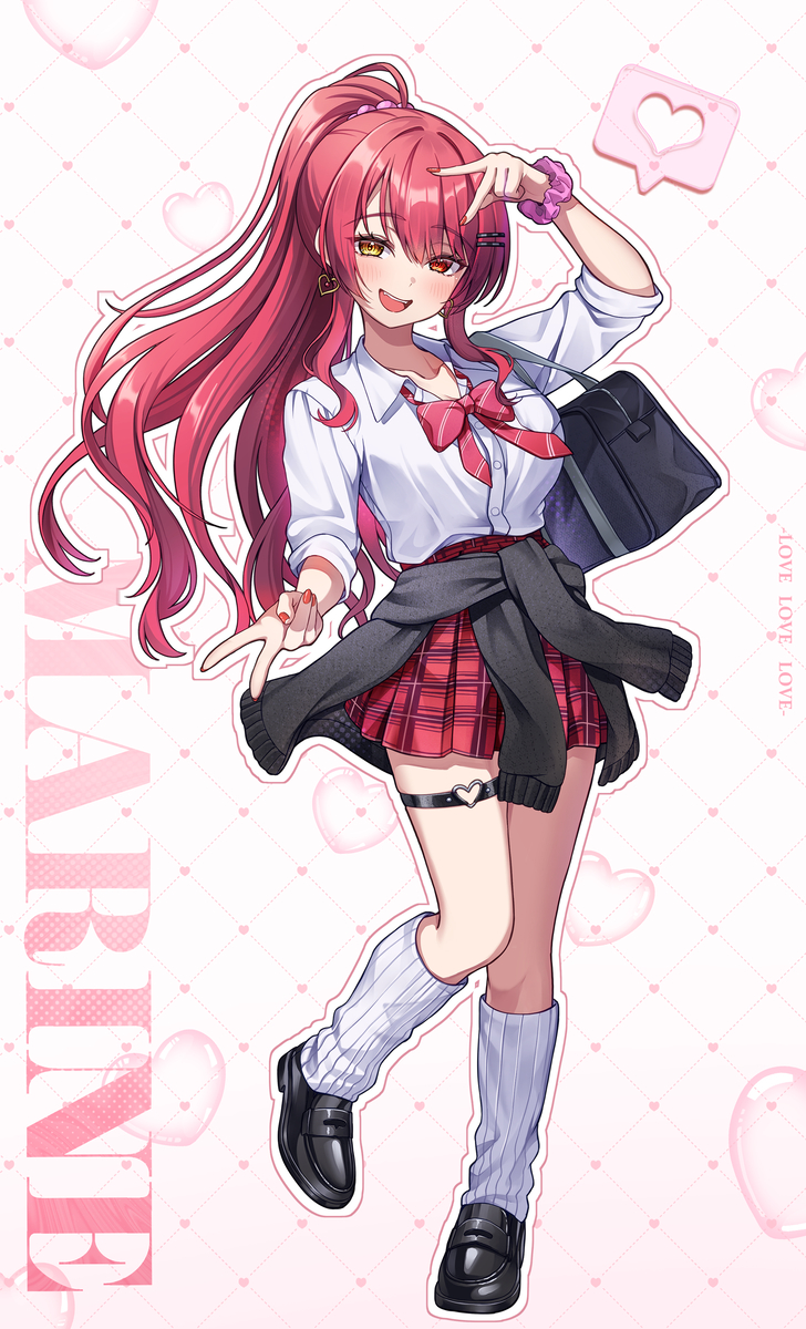 This is a pixiv picture whose title is ギャルマリン❤.