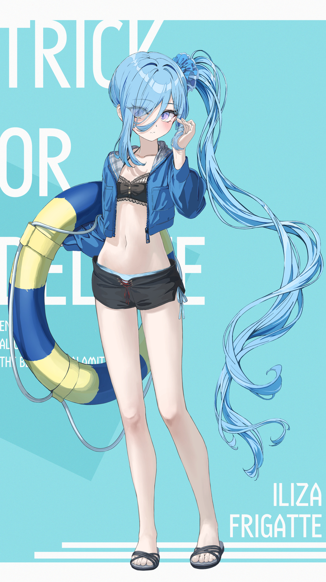 This is a pixiv picture whose title is 水着イリザ.