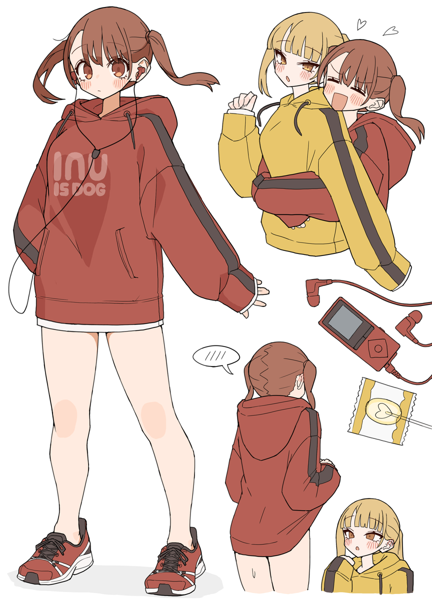 This is a pixiv picture whose title is パーカーワンピちゃん.
