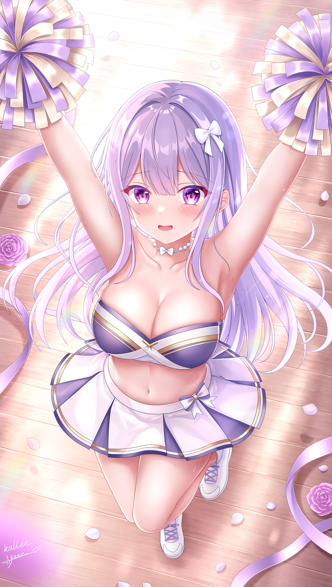 This is a pixiv picture whose title is 「先生…！頑張ってください♡」.