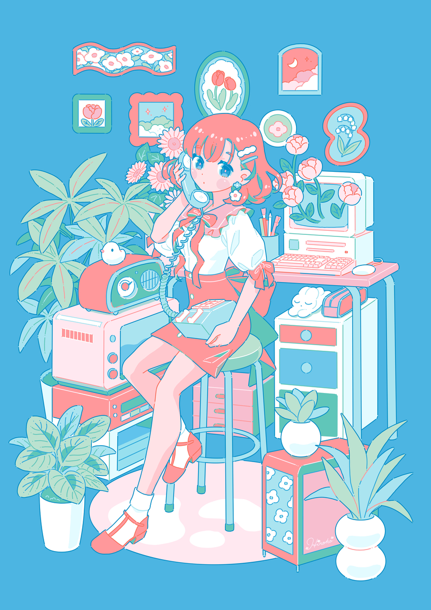 This is a pixiv picture whose title is レトロルーム.