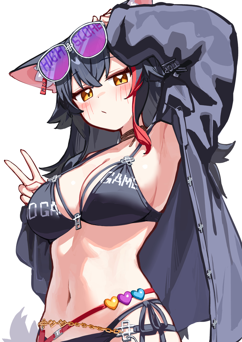 This is a pixiv picture whose title is 水着ミオしゃ🌲.