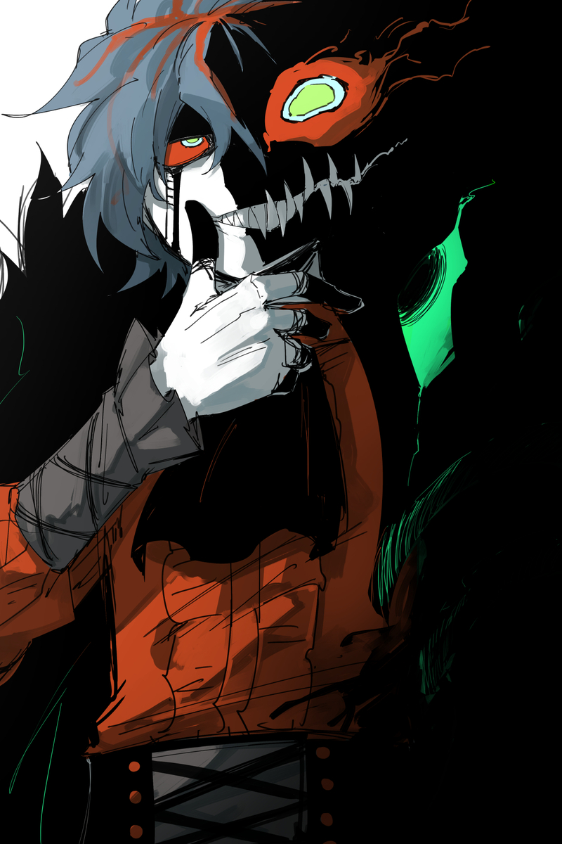 This is a pixiv picture whose title is 🕷.