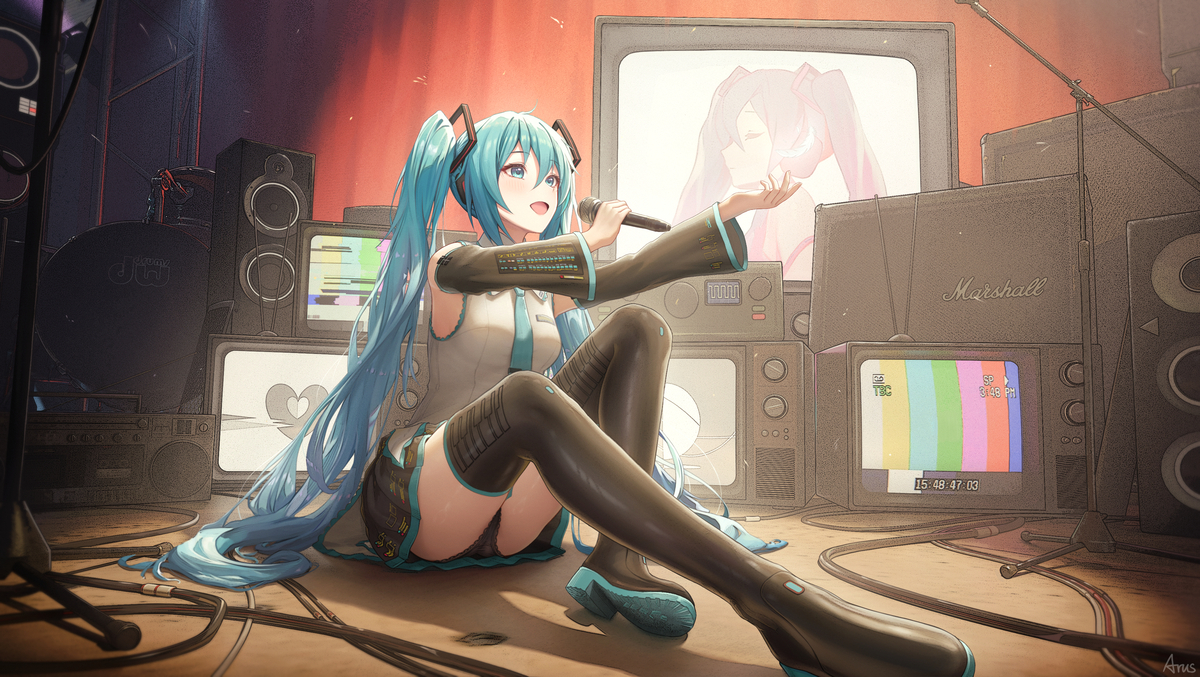 This is a pixiv picture whose title is On Stage.