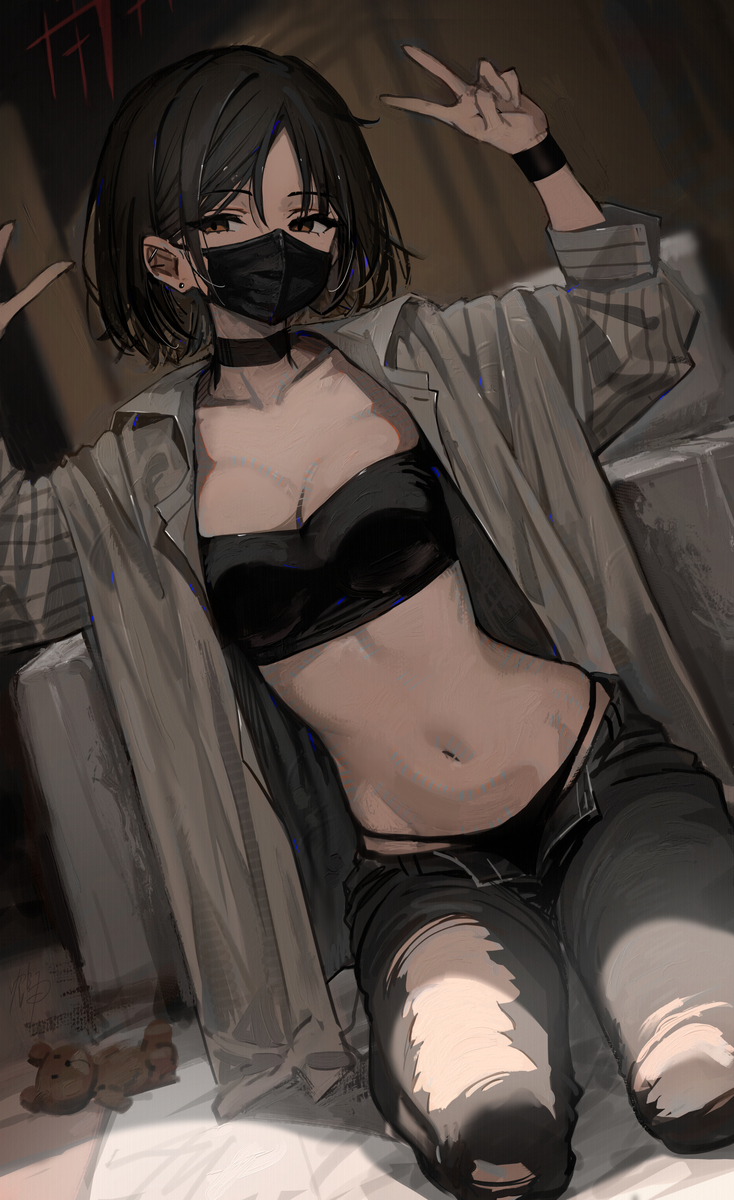 This is a pixiv picture whose title is ミサキ.