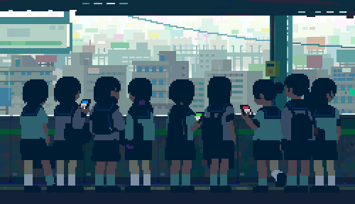 像素画GIF是怎么制作出来的？ 插画师・丰井（@1041uuu）访谈
