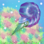 空飛ぶアンモナイト