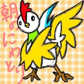 朝のにわとり