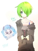 黒猫。@真紅の中2